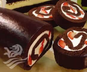 Rocambole Com Pão De Ló Dark