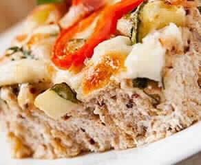 Focaccia Com Trigale Quinoa E Amaranto Recheada Com Abobrinha